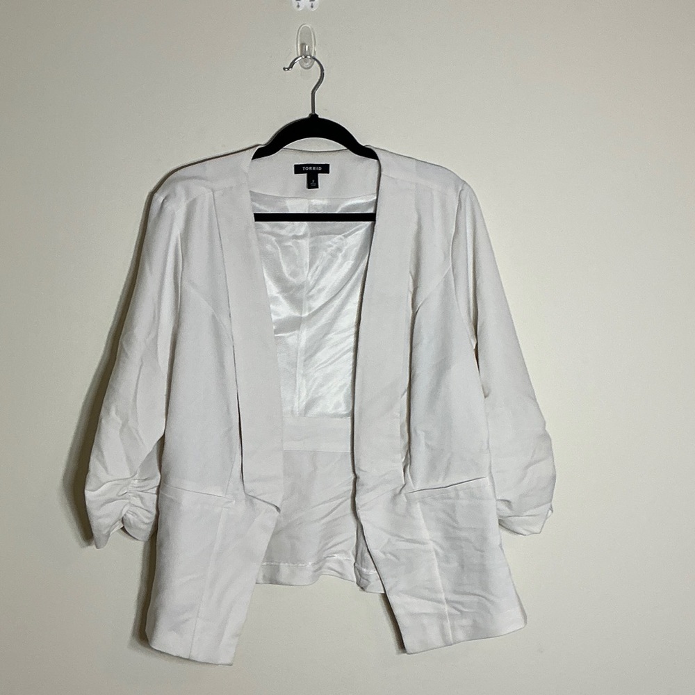 Torrid White Women's Blazer